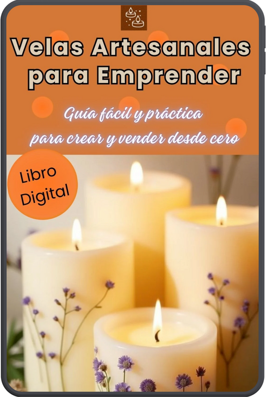 Guía digital paso a paso para crear velas artesanales desde cero
